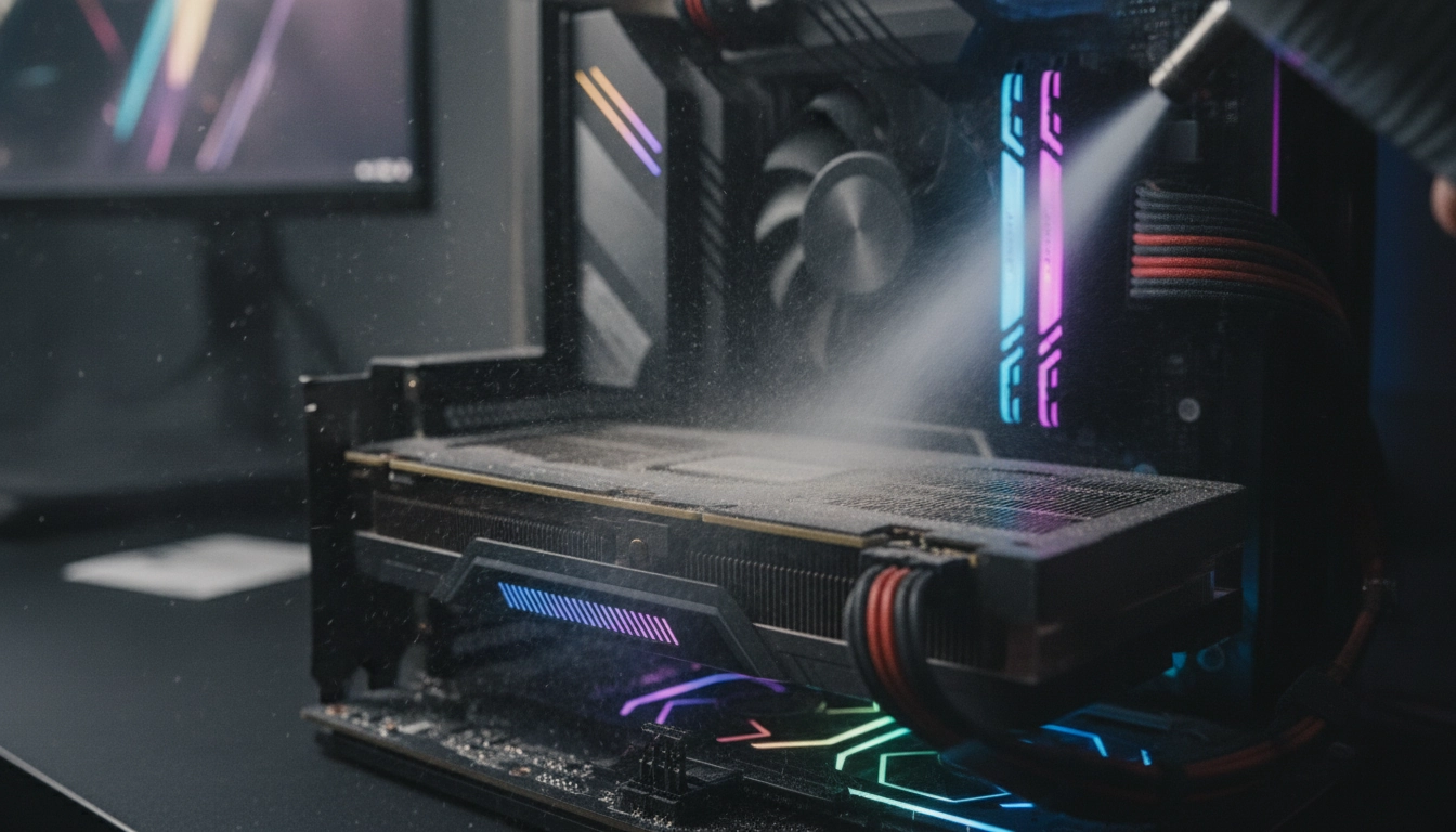 Nettoyage physique et mise à jour pour ameliorer performances pc gaming windows 10.