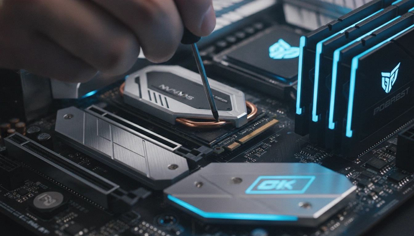 Installation d'un SSD NVMe pour réduire les temps de chargement en jeu sous Windows 10.