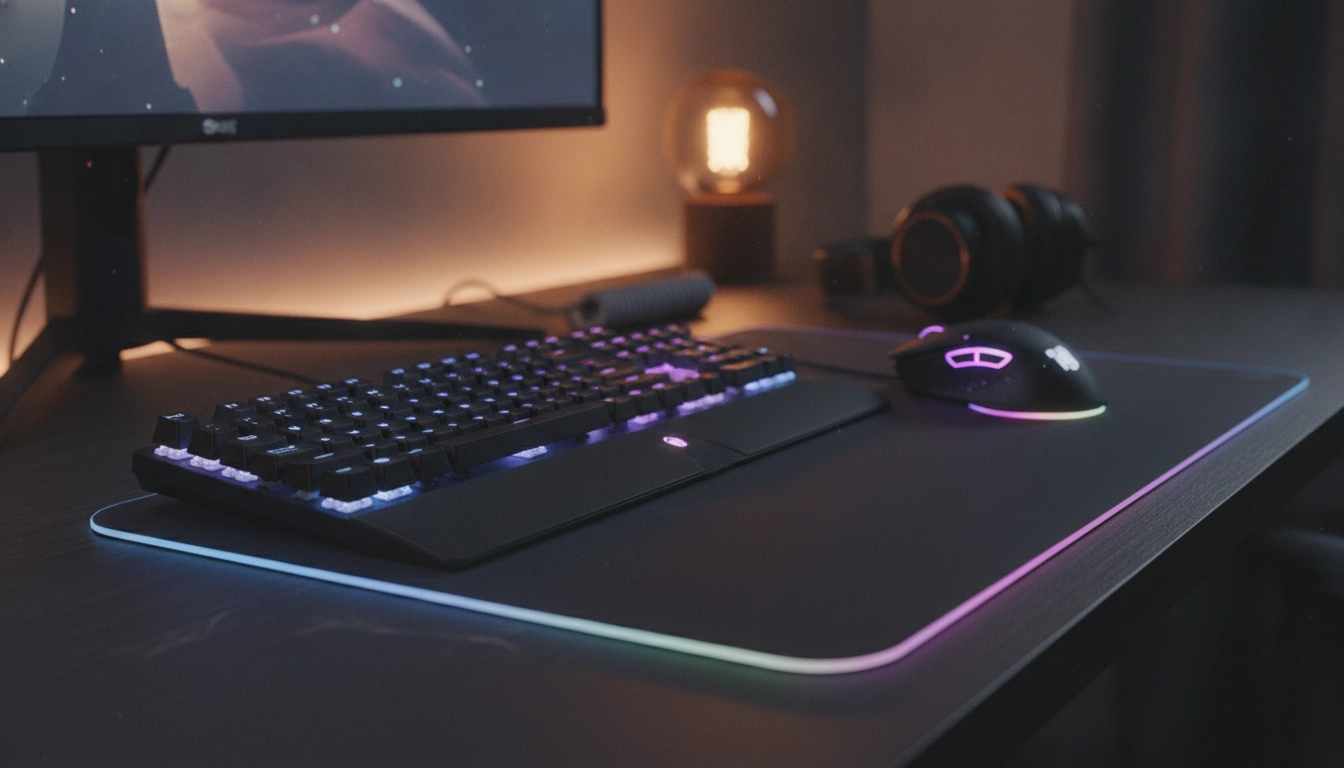 Ajustement de l'angle inclinaison tapis souris bureau ergonomie gaming pour un setup parfait