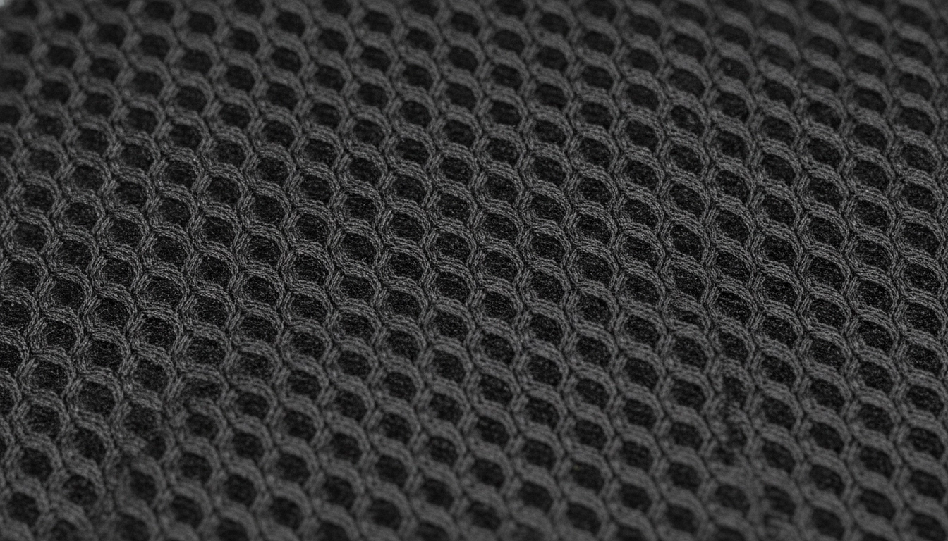 Gros plan sur la texture pour comprendre comment lire caractéristiques tissu tapis gaming XXL.