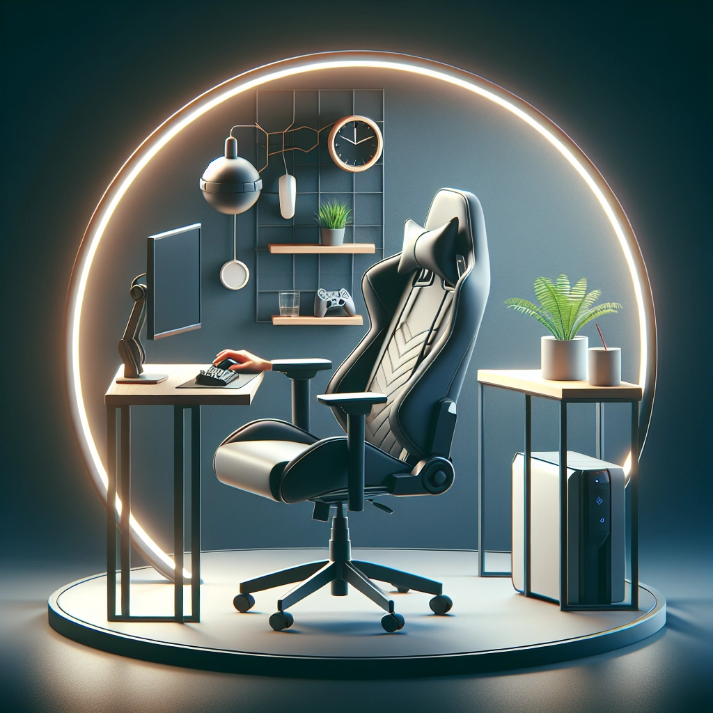 Chaise gaming ergonomique réglée correctement pour une posture neutre et confortable