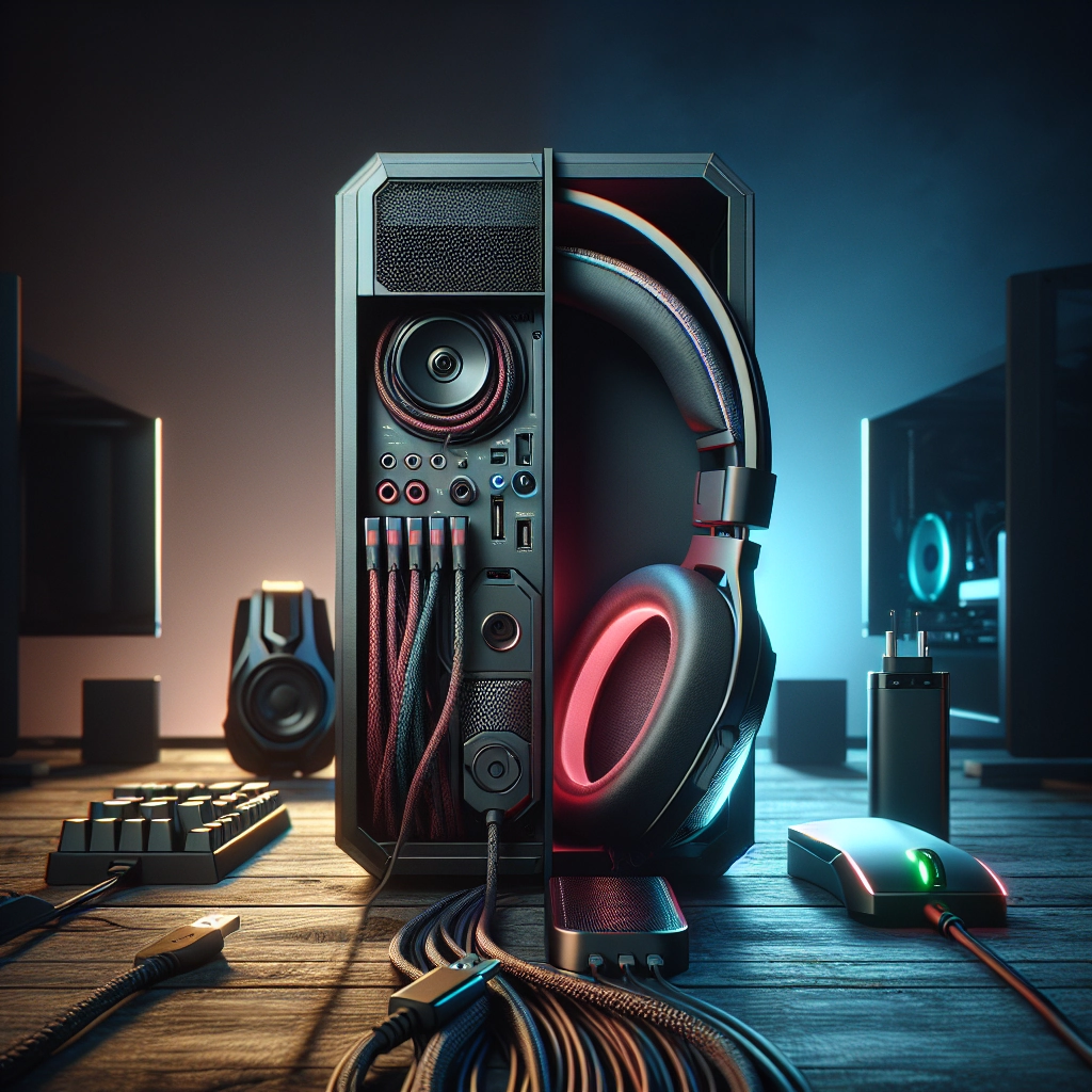 Choisir casque gaming sans fil vs filaire avantages : comparaison visuelle entre setup filaire et setup sans fil