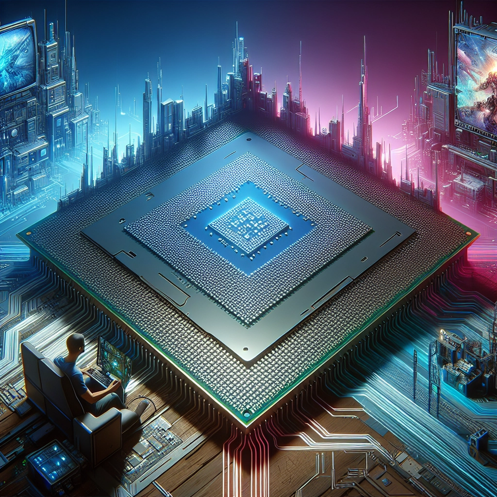 Processeur gaming performant installé sur une carte mère avec refroidissement adapté en 2024