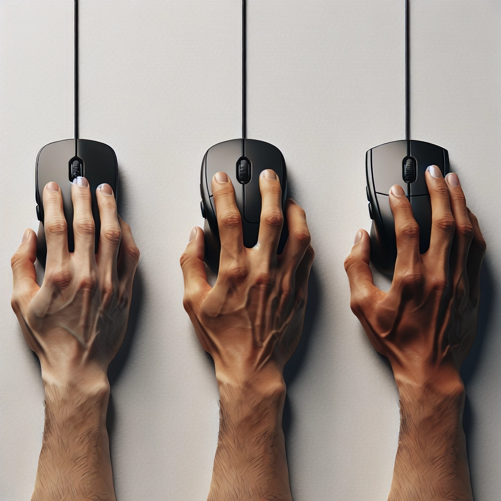 Comparaison des grips (paume, griffe, fingertip) pour choisir une souris gaming haute précision adaptée