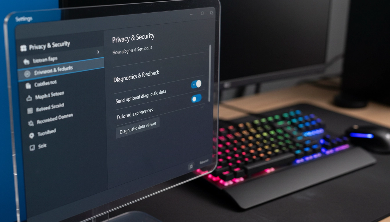 Paramètres de confidentialité Windows 11 pour désactiver la télémétrie et améliorer les performances gaming