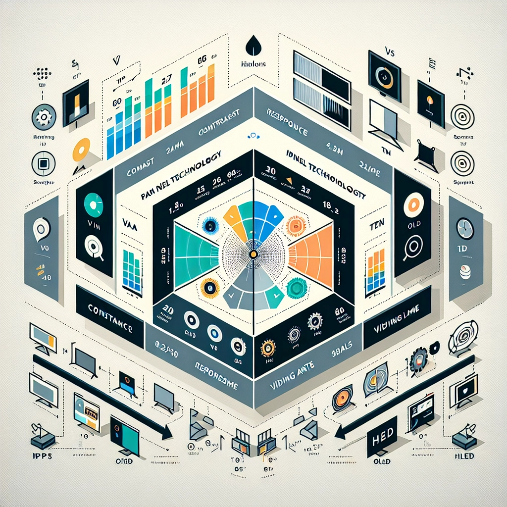 Comparatif des technologies de dalle pour écran gaming haute résolution : IPS, VA, OLED et mini-LED
