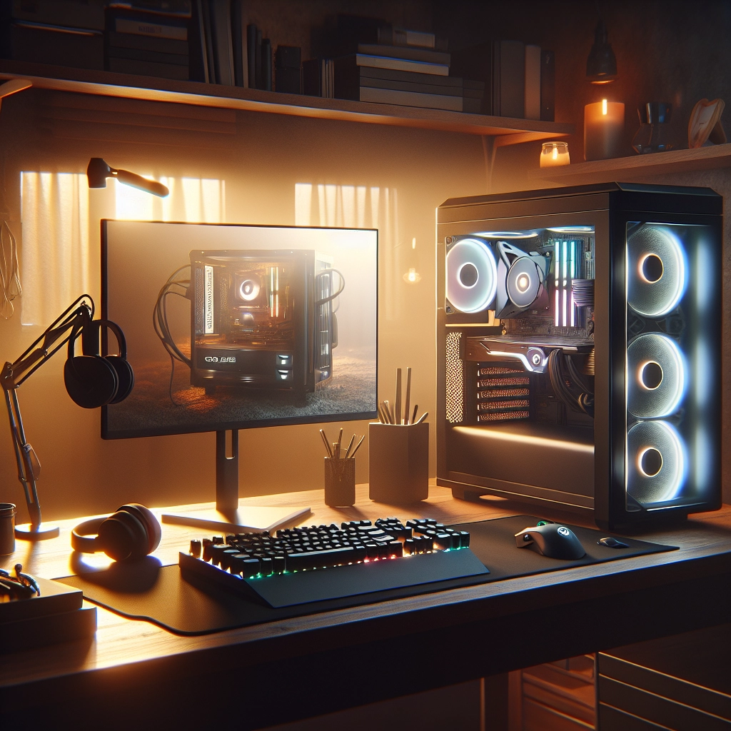 Bureau et setup pour guide complet optimisation budget gaming : performance et confort sans se ruiner