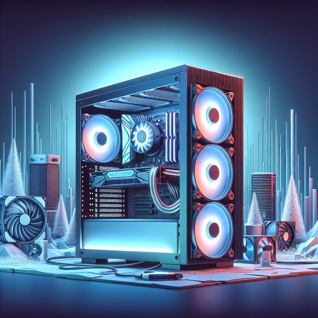 Boîtier PC gaming bien ventilé avec airflow optimisé et températures stables