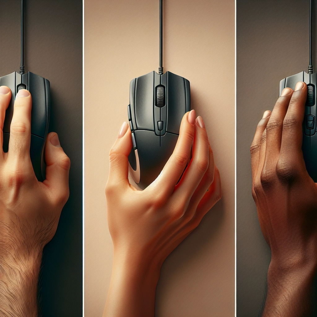 Comparaison des grips palm, claw et fingertip pour améliorer la précision sur une souris gaming