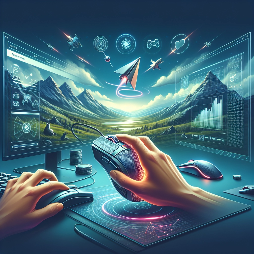 Souris gaming de précision avec capteur performant, patins PTFE et réglages DPI pour viser juste