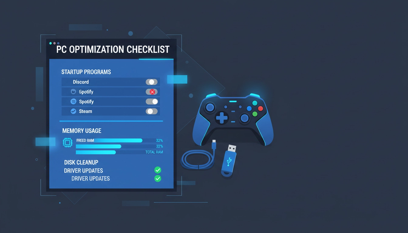 Illustration d'une routine d'optimisation des processus Windows pour améliorer les performances d'un PC gamer