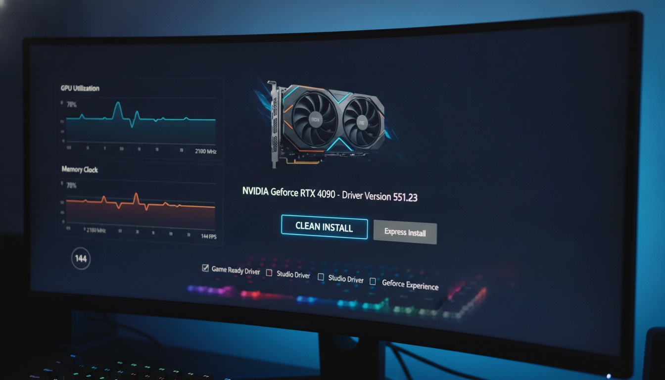 Analyse de l'impact drivers gpu sur fps gaming via un logiciel de nettoyage et de monitoring