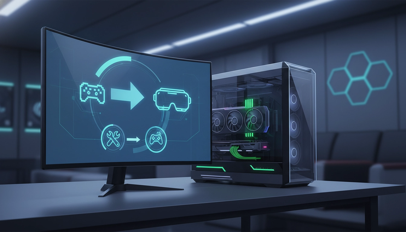 Illustration de l'importance mise à jour pilotes carte graphique gaming sur un setup PC