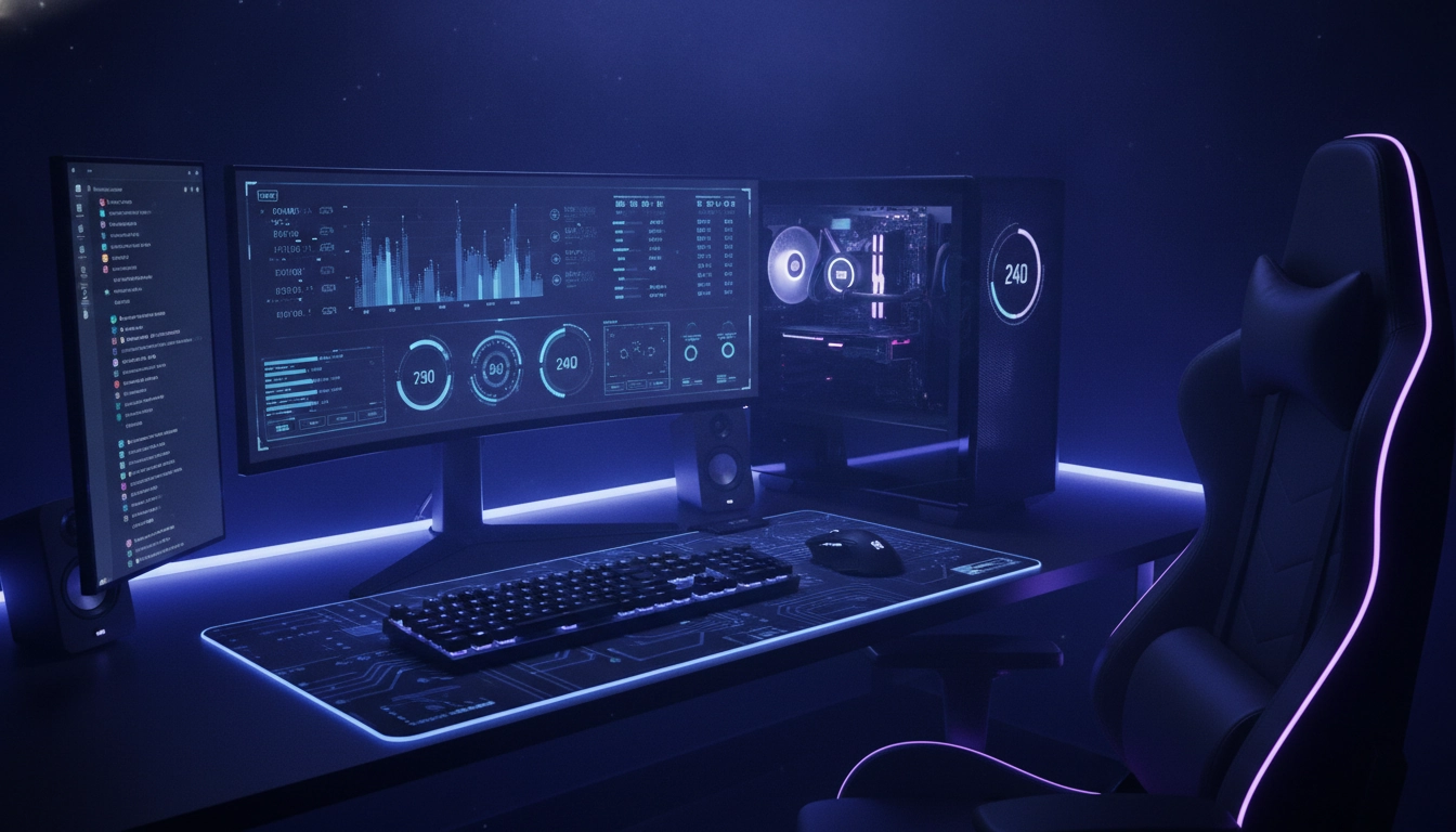 Graphiques de performances montrant l'efficacité des logiciels optimisation jeux impact fps réels.
