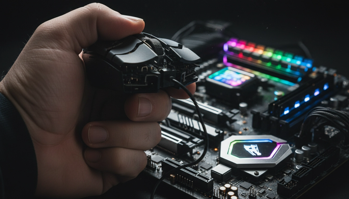 Gamer frustré par les chutes de framerate et l'instabilité de son ordinateur.