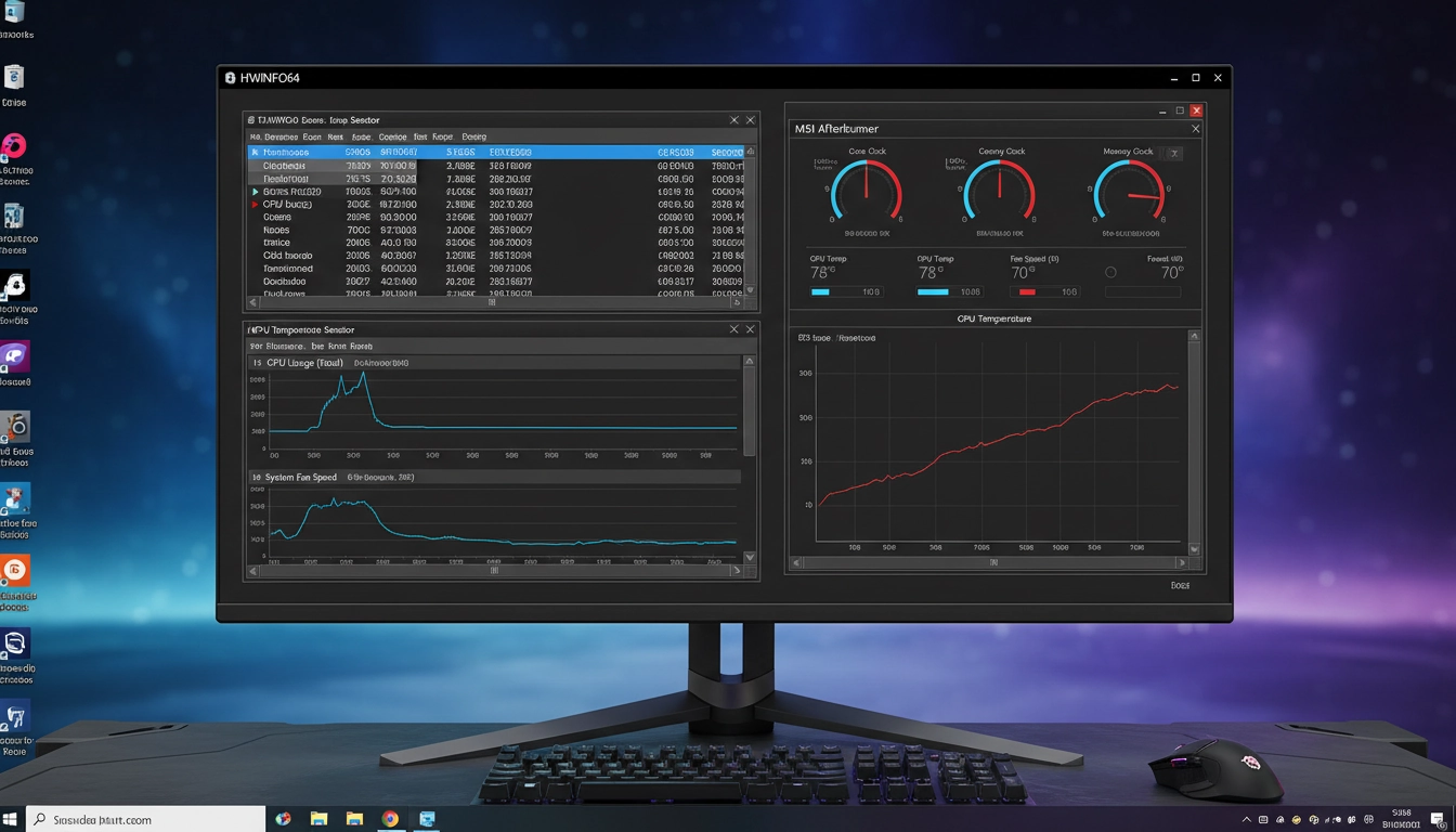 Logiciels de surveillance de la santé des composants d'un PC gaming en temps réel