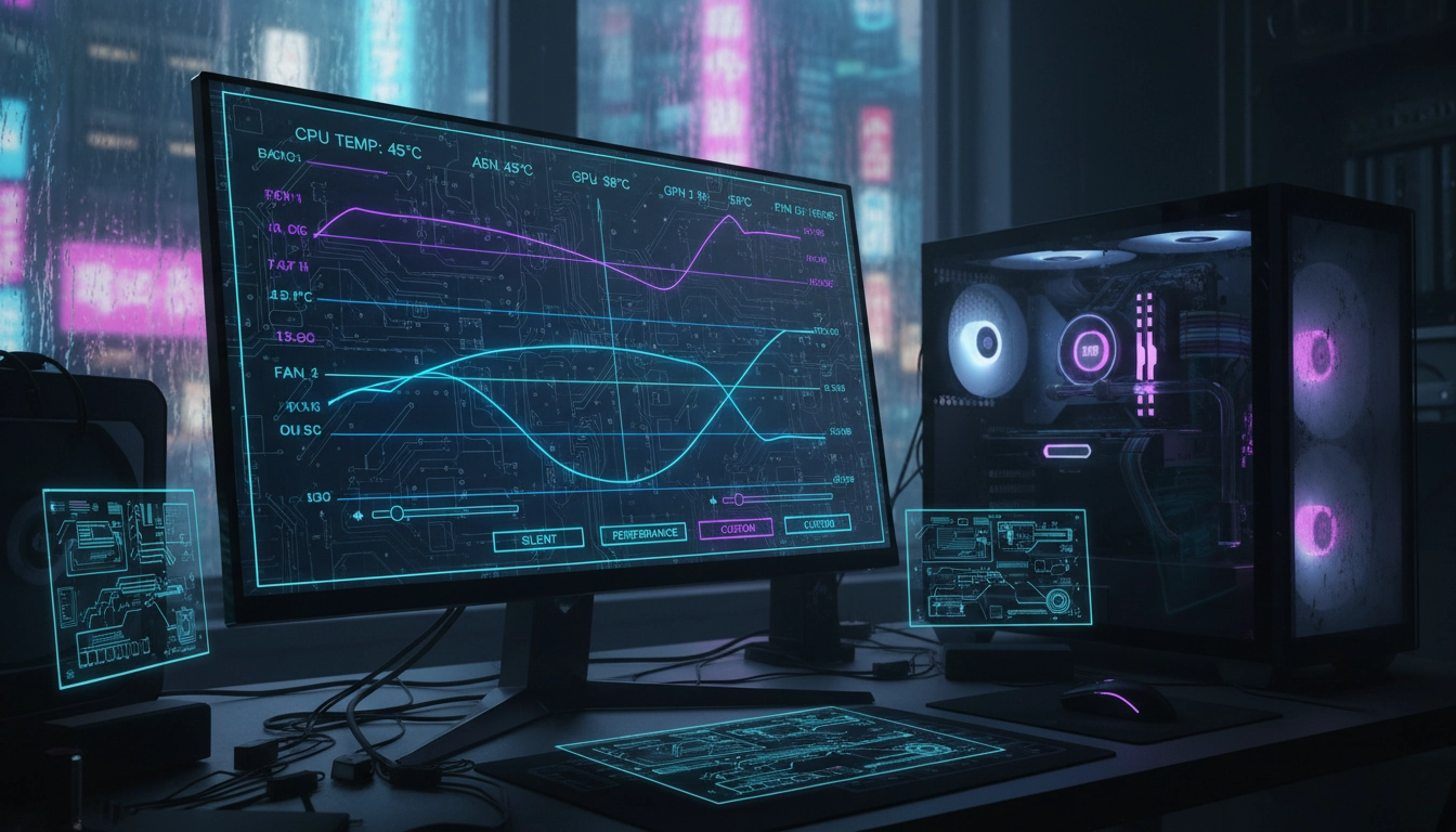 Configuration des courbes de ventilation pour un refroidissement silencieux et durable.