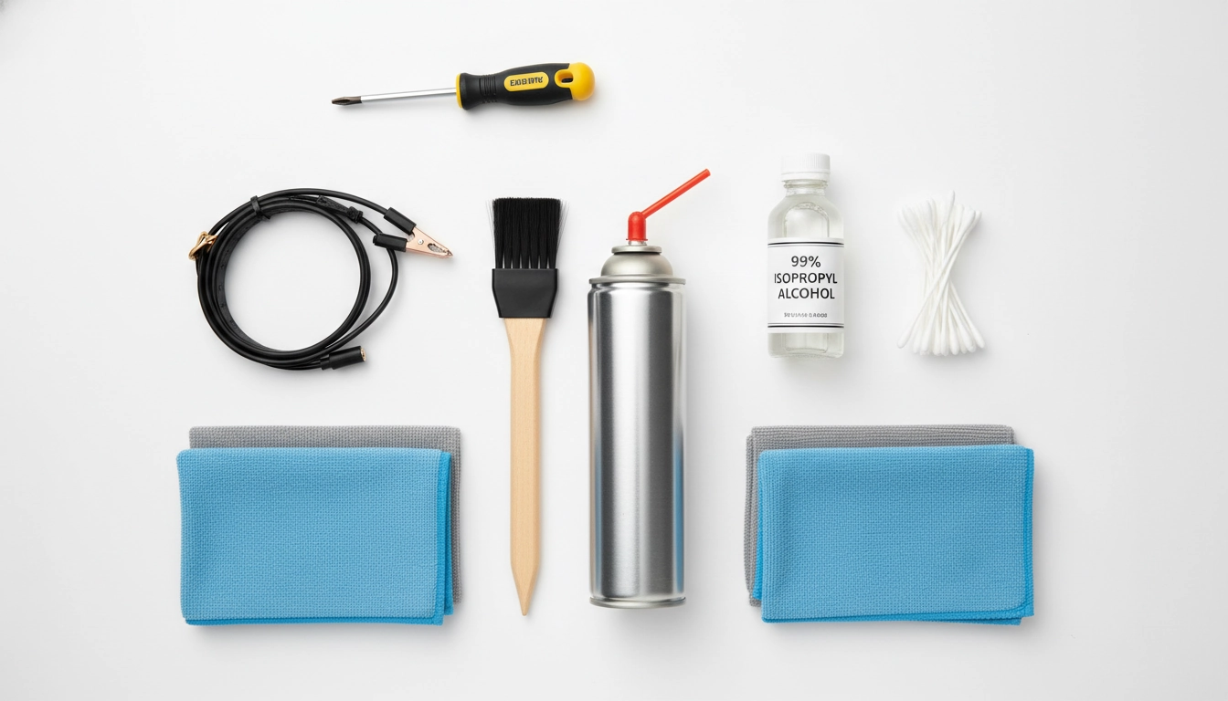 Kit d'outils indispensables pour réaliser le nettoyage physique d'un PC gamer