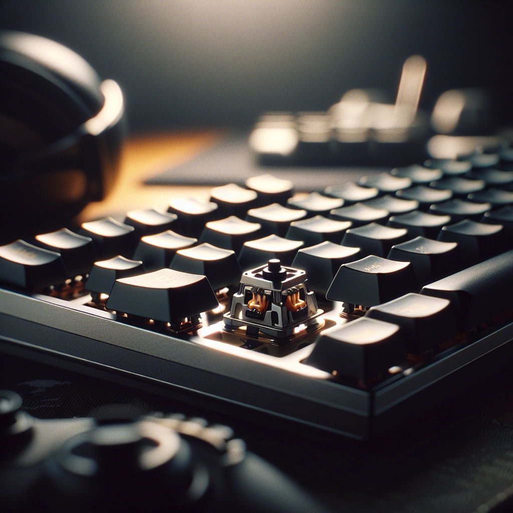 Gros plan sur un clavier gaming à actuation réglable pour plus de réactivité