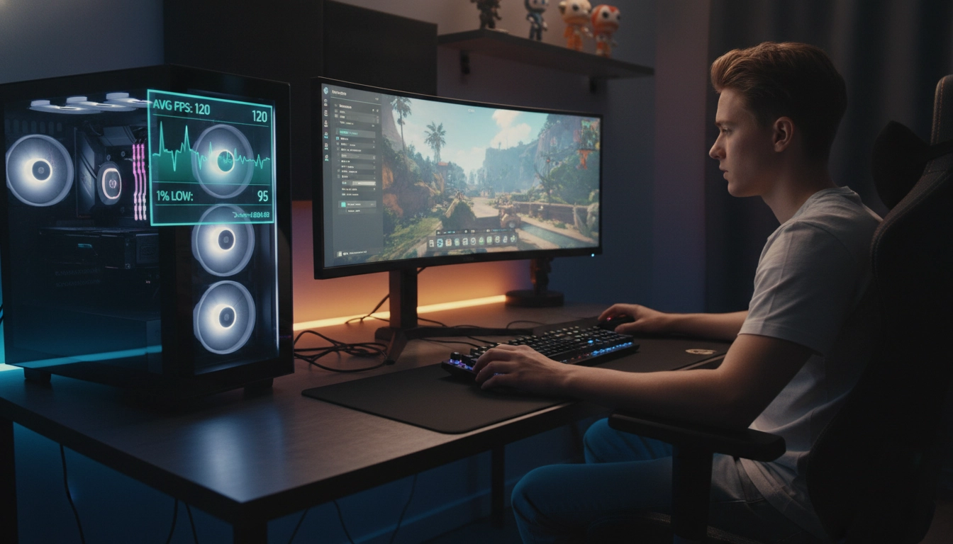 Réglages graphiques pour une optimisation gaming PC avec FPS stables et frametimes réguliers