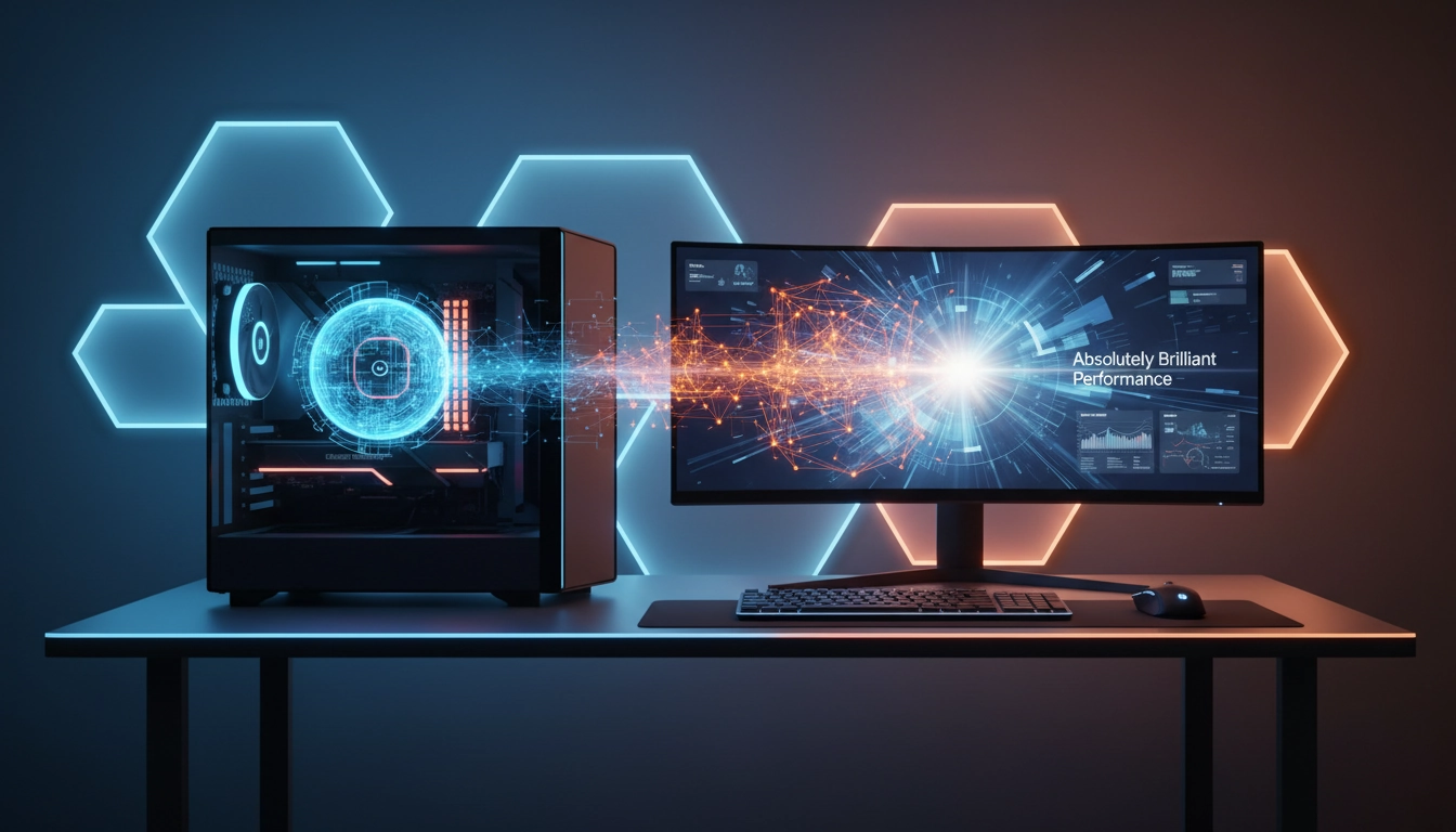 Interface d'optimisation logiciels gaming sur PC Windows avec MSI Afterburner et gestionnaire de tâches affichant des performances élevées