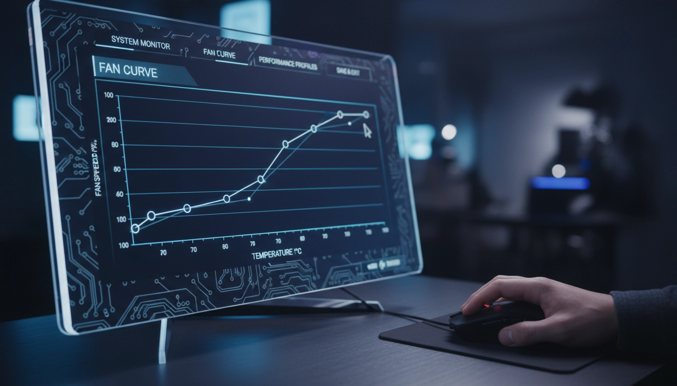 Réglage d'une courbe de ventilation logicielle dans le BIOS pour un refroidissement silencieux