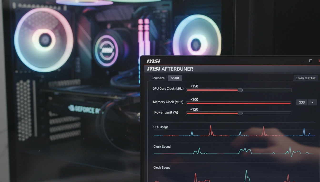 Réglage des paramètres pour optimiser l'overclocking GPU Nvidia pour vos jeux avec MSI Afterburner