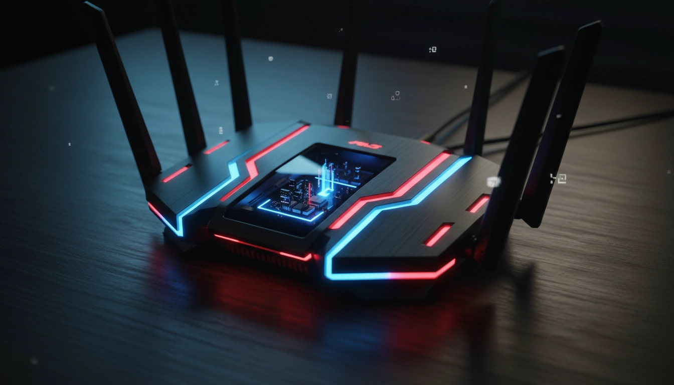 Interface de configuration pour optimiser routeur gaming latence et améliorer le ping