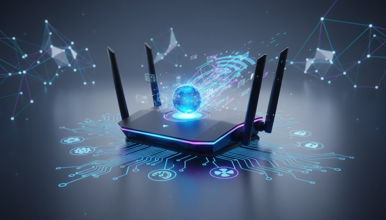 Un joueur pc ajuste les paramètres de son routeur pour optimiser sa connexion et réduire le ping