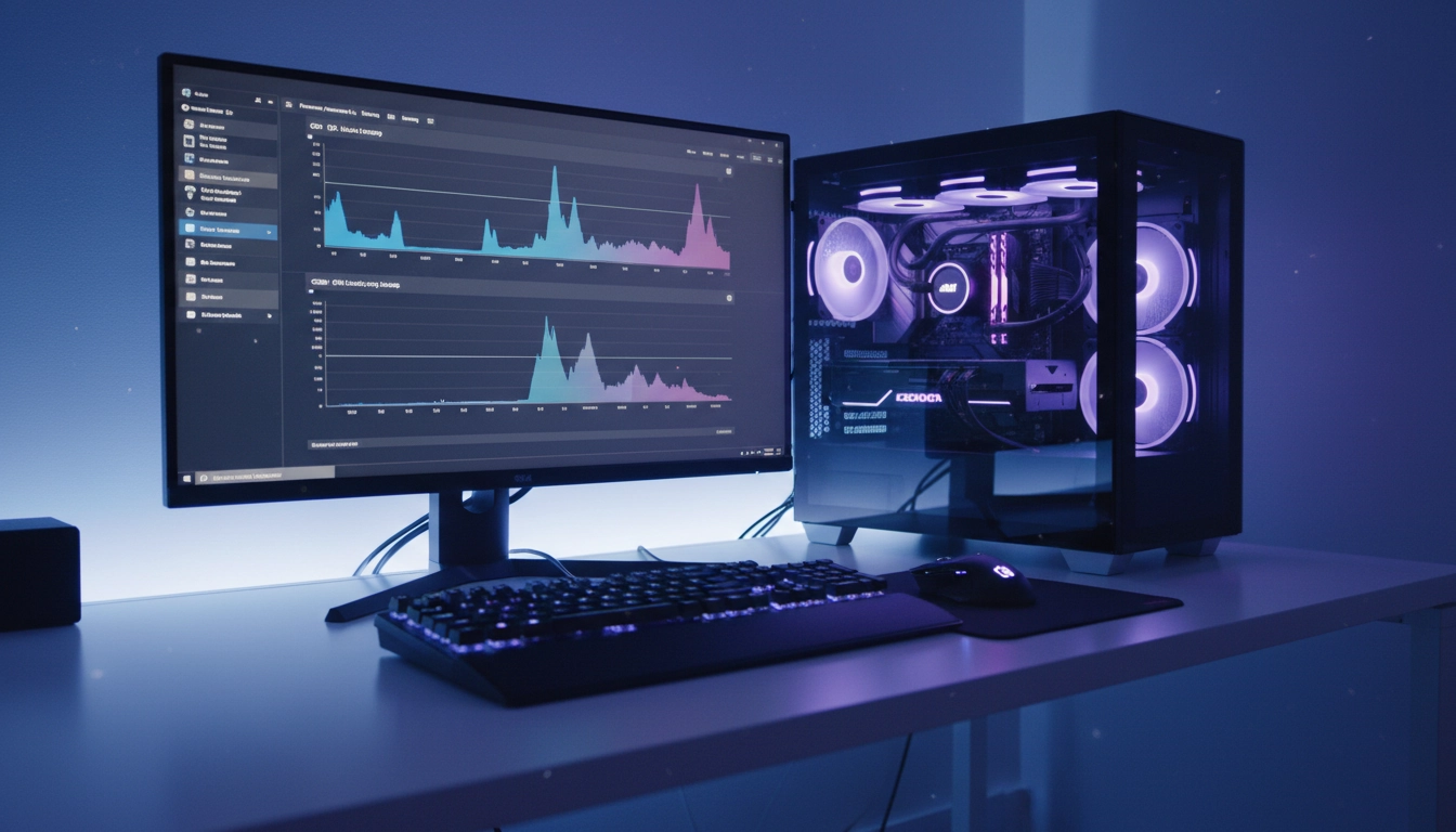 Configuration PC gaming avec paramètres Windows optimisés pour améliorer les performances en jeu