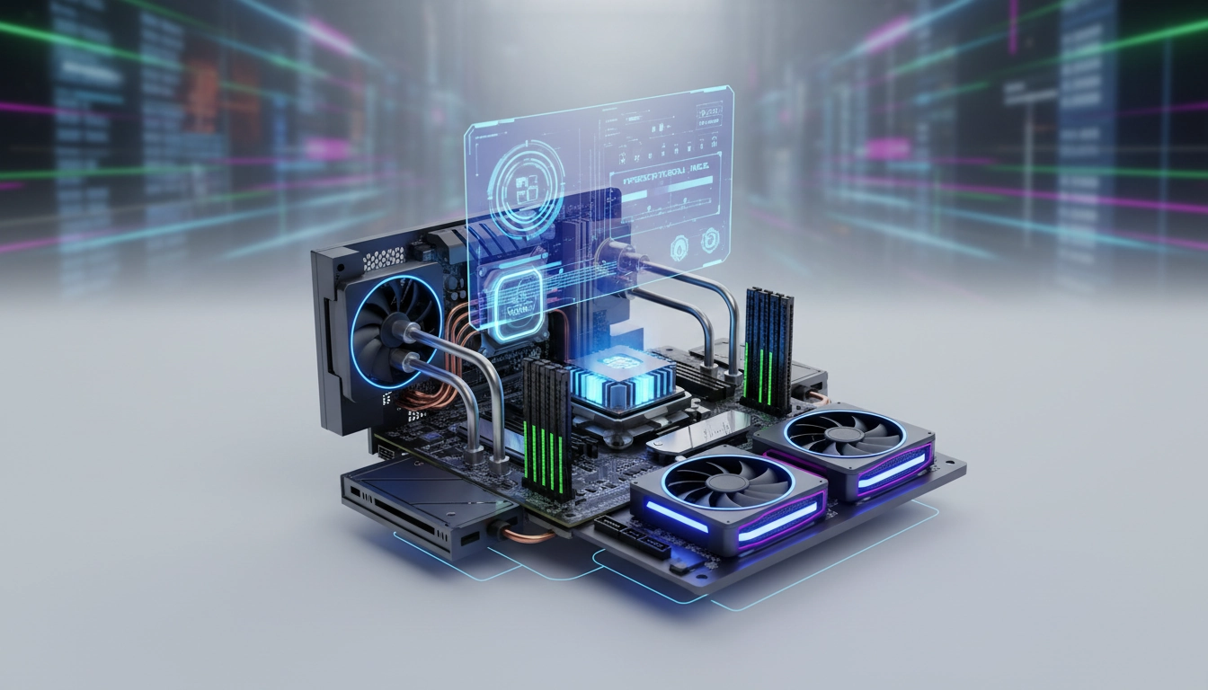 Interface UEFI BIOS gaming avec paramètres d'overclocking et de mémoire affichés sur écran