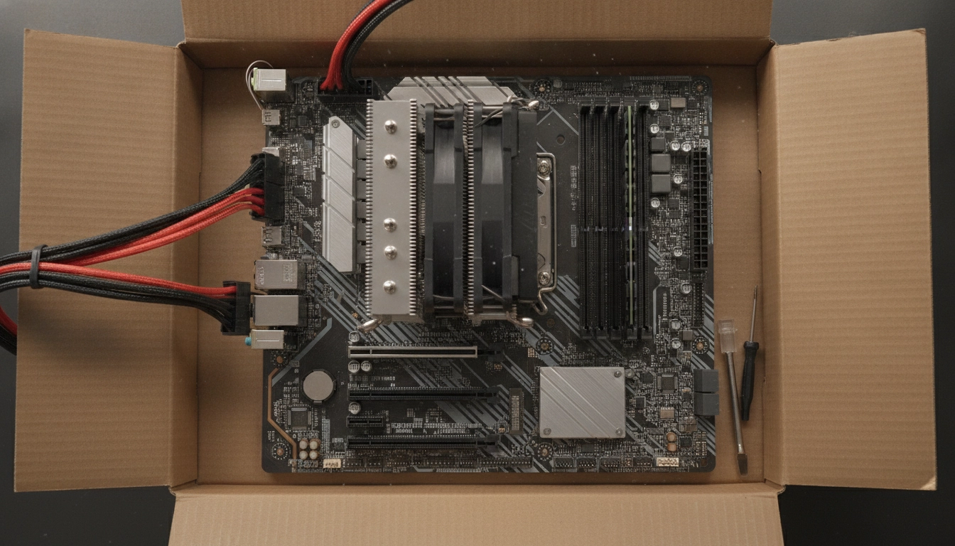 Test hors boîtier lorsqu'un pc ne démarre pas après installation carte mère cpu.