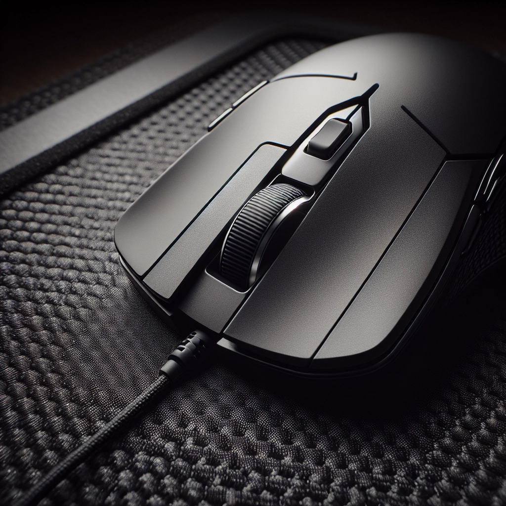 Gros plan sur une souris précise idéale parmi les périphériques gaming abordables