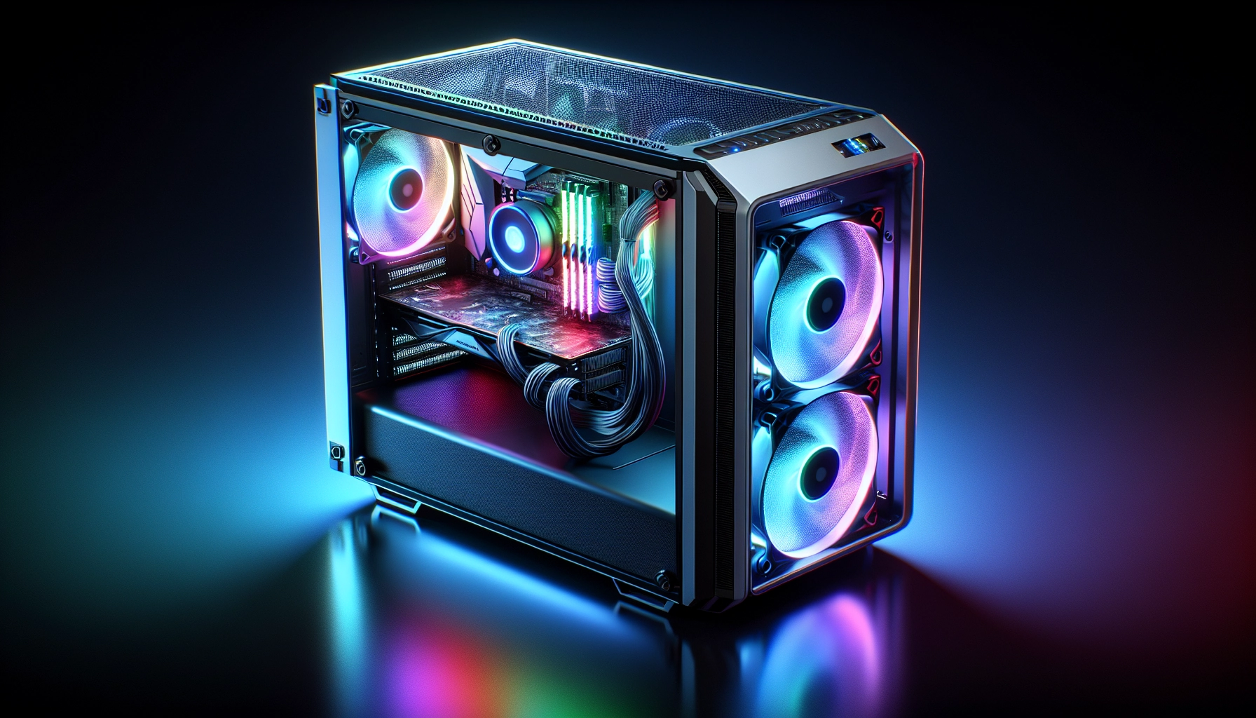 Boîtier PC gaming avec filtres à poussière visibles pour prévenir la poussière dans un PC gaming
