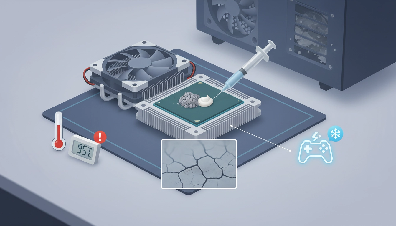 Signes de surchauffe processeur indiquant quand changer la pâte thermique