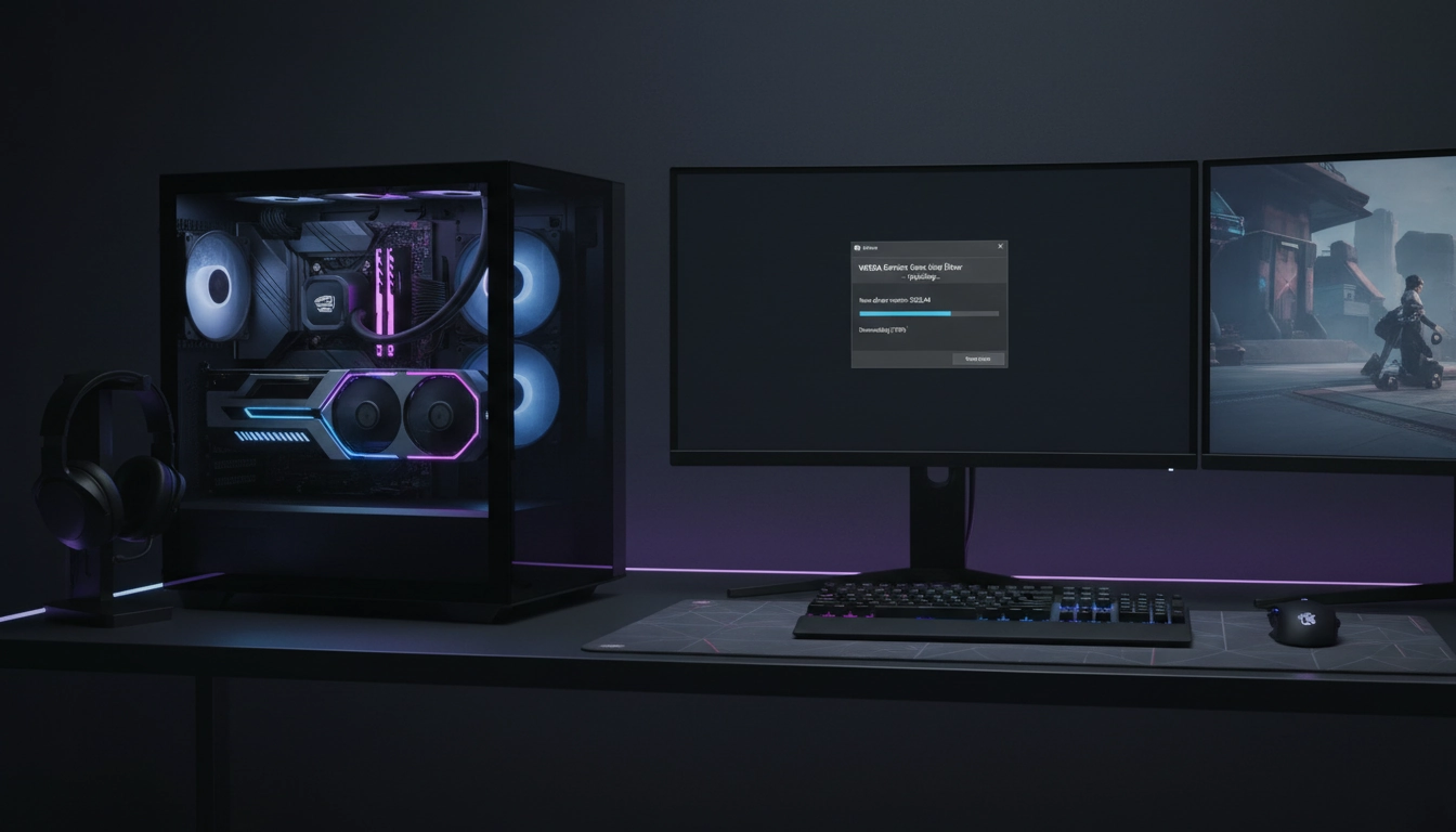 PC gaming avec notification de mise à jour de drivers GPU — savoir quand mettre à jour ses drivers GPU et comment est essentiel pour les performances