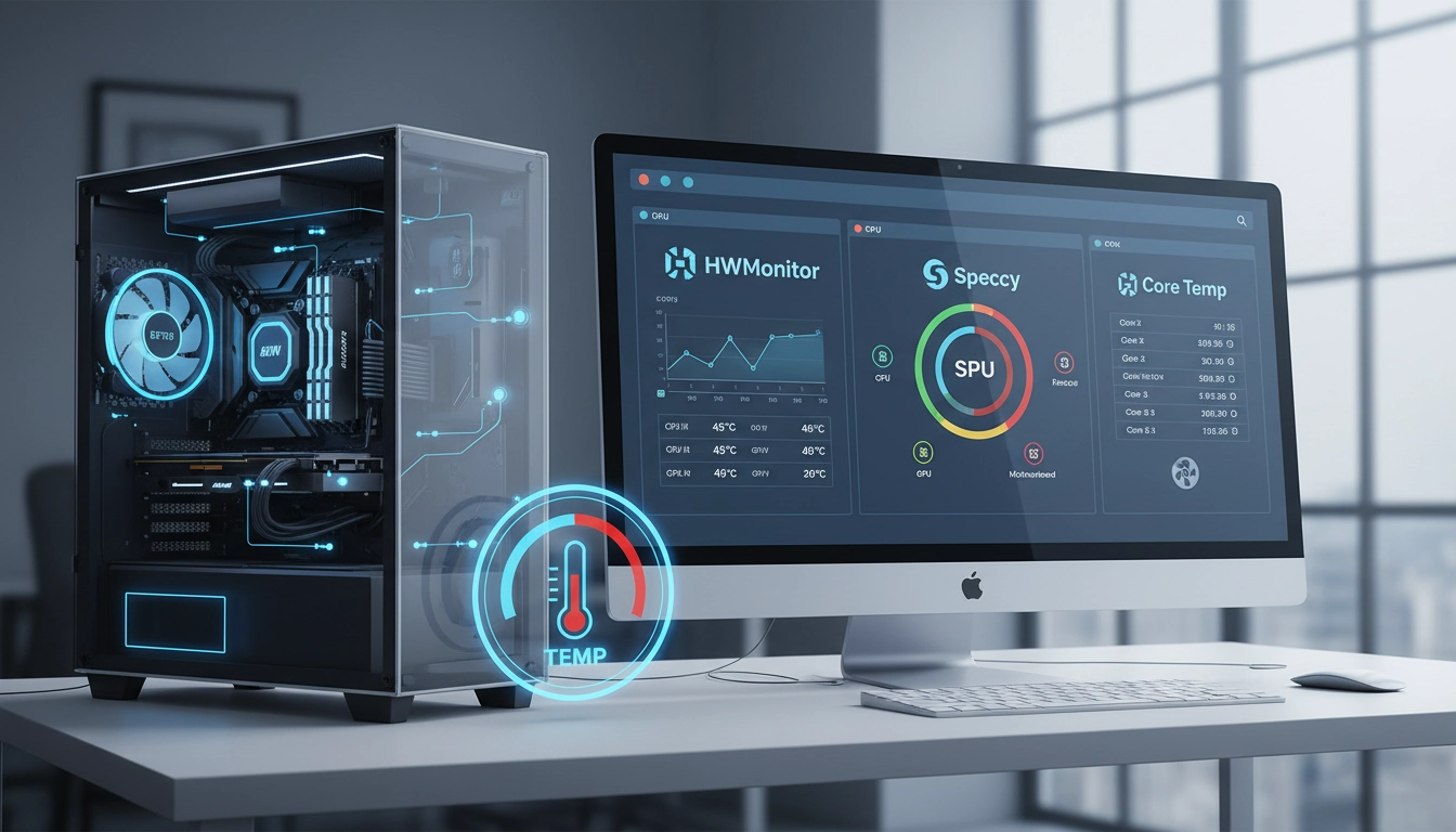 Interface de monitoring affichant quel logiciel gratuit pour surveillance température pc utiliser pour protéger son ordinateur