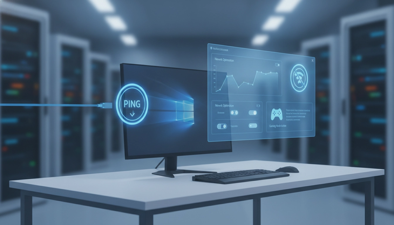 Configuration réseau pour reduire ping windows 10 gaming sur un PC de jeu