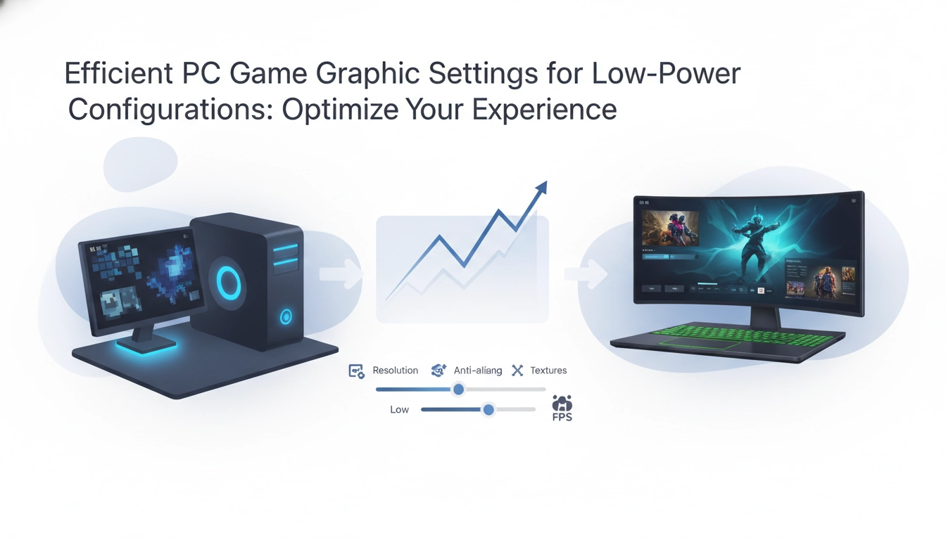 Interface d'optimisation des réglages graphiques sur un écran d'ordinateur
