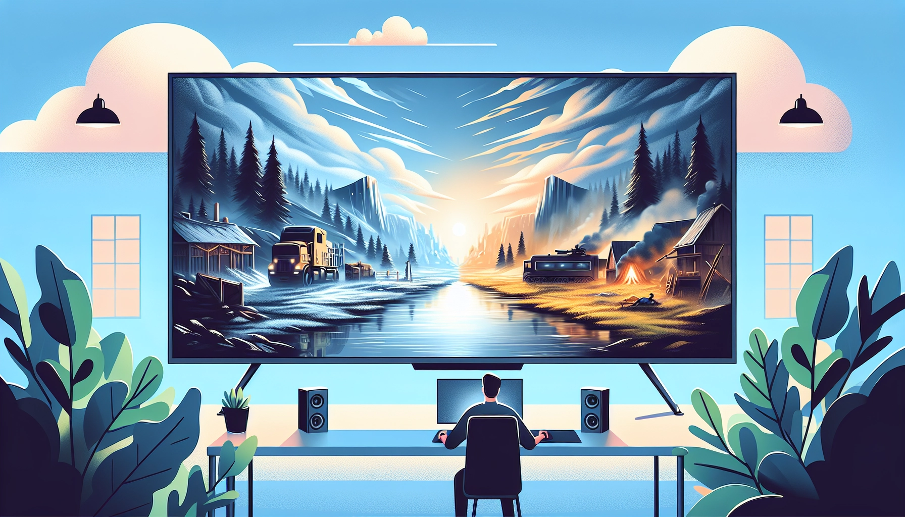 Comparaison résolution écran gaming 1440p vs 4K sur un moniteur PC