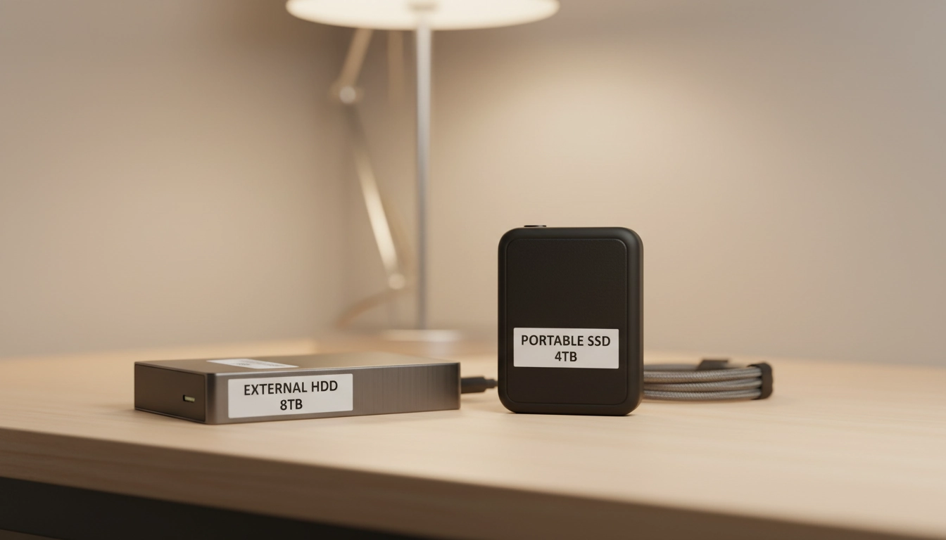 Comparaison entre disque dur externe HDD et SSD pour choisir le meilleur support de sauvegarde PC