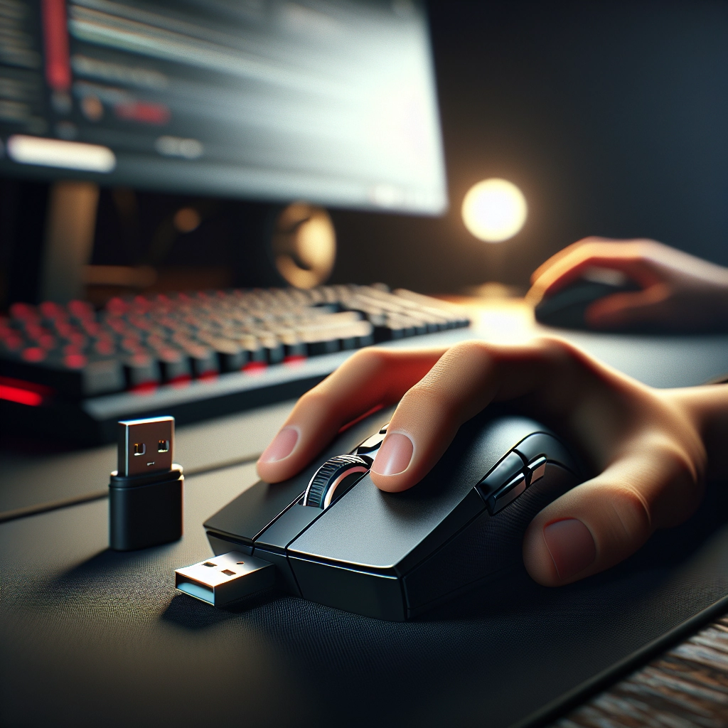 Souris sans fil réactive et stable pour améliorer la précision en jeu