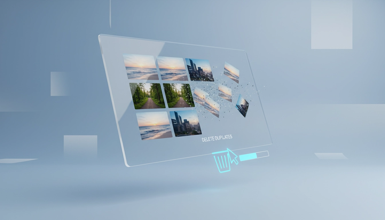 Interface Windows 11 montrant comment supprimer les doublons de photos sur un PC