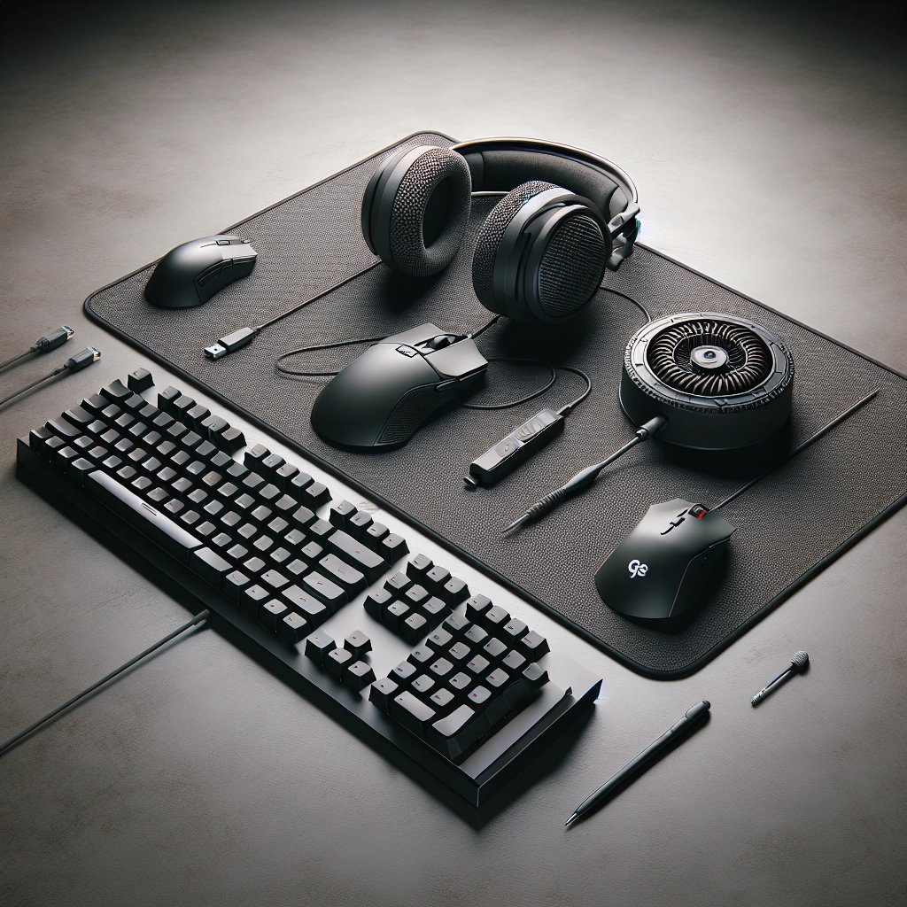 Tapis souris gaming comparatif : vue d’un setup complet avec tapis XL, souris et clavier