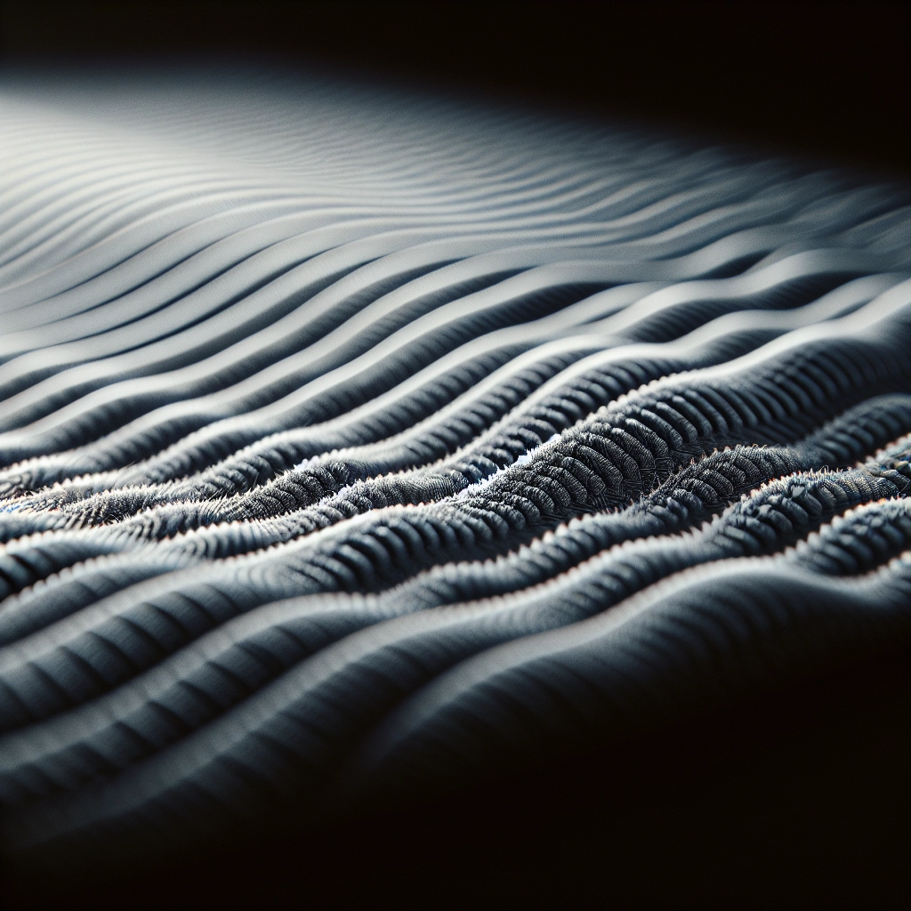 Gros plan sur la texture d’un tapis souris gaming et son tissage pour une glisse régulière