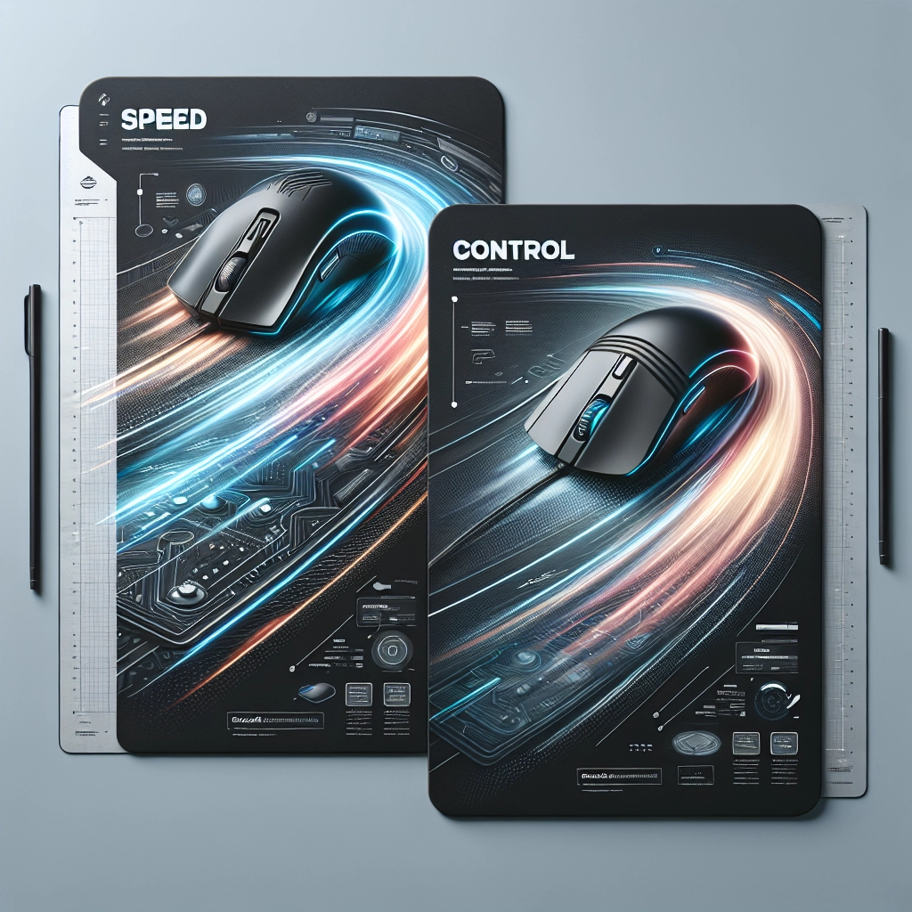 Comparaison speed vs control sur un tapis de souris gaming pour mieux choisir sa glisse