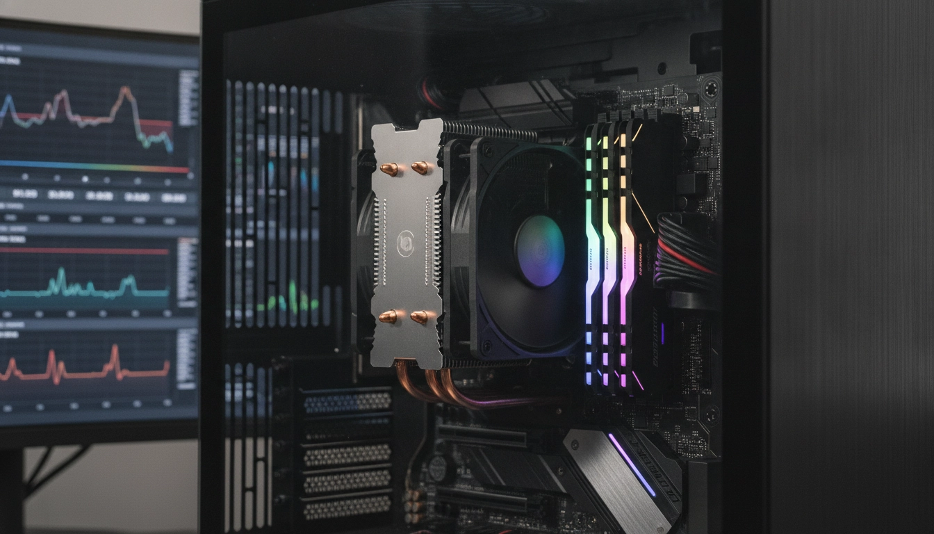 Logiciel de monitoring affichant des graphiques pour tester stabilite overclocking composants pc sur un écran.